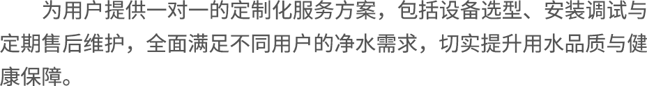 为用户提供一对一的定制化服务方案